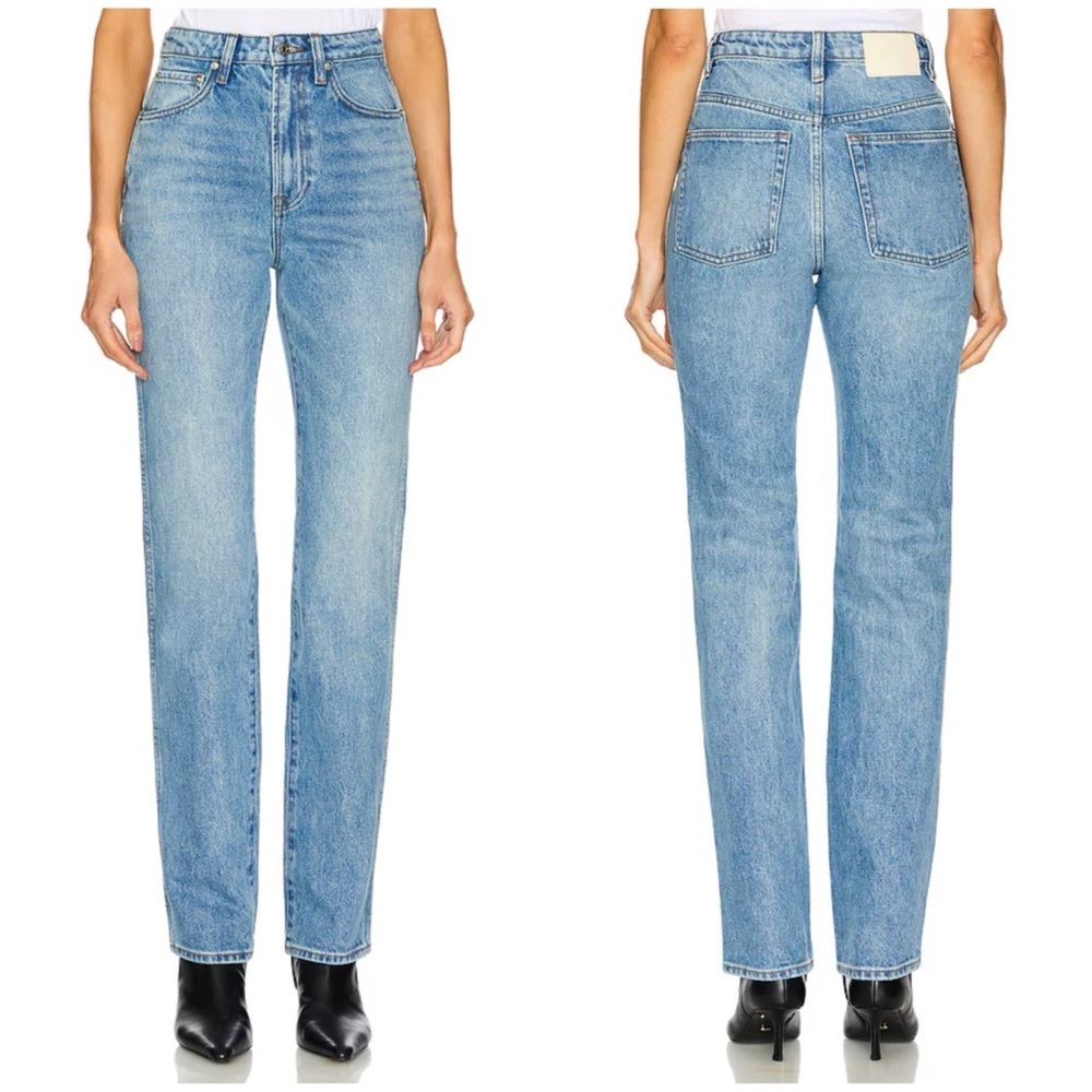GRLFRND Sara Super High Rise Straight in Lenox Hill Size 26